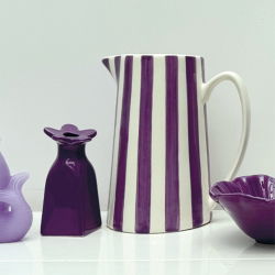 Pichet rayure GM | Violet