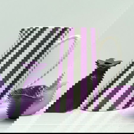 Pichet rayure GM | Violet - Opjet