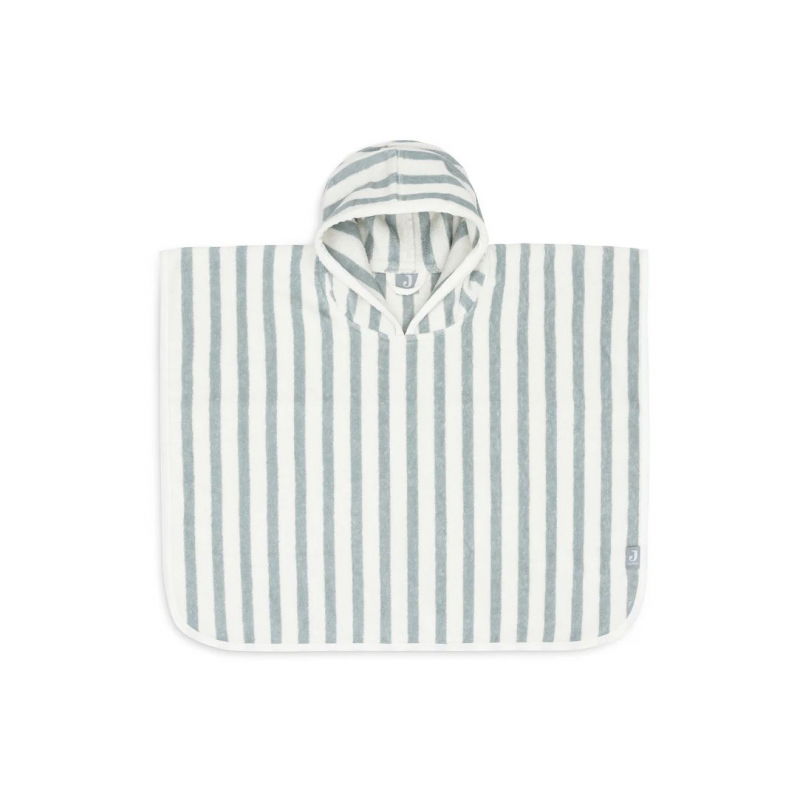 Poncho de bain | Rayé bleu - Jollein