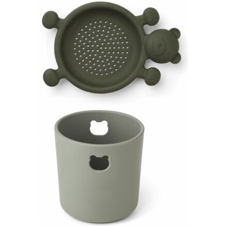 Ensemble de plage seau et tamis Vert Ensemble de plage seau et tamis Vert