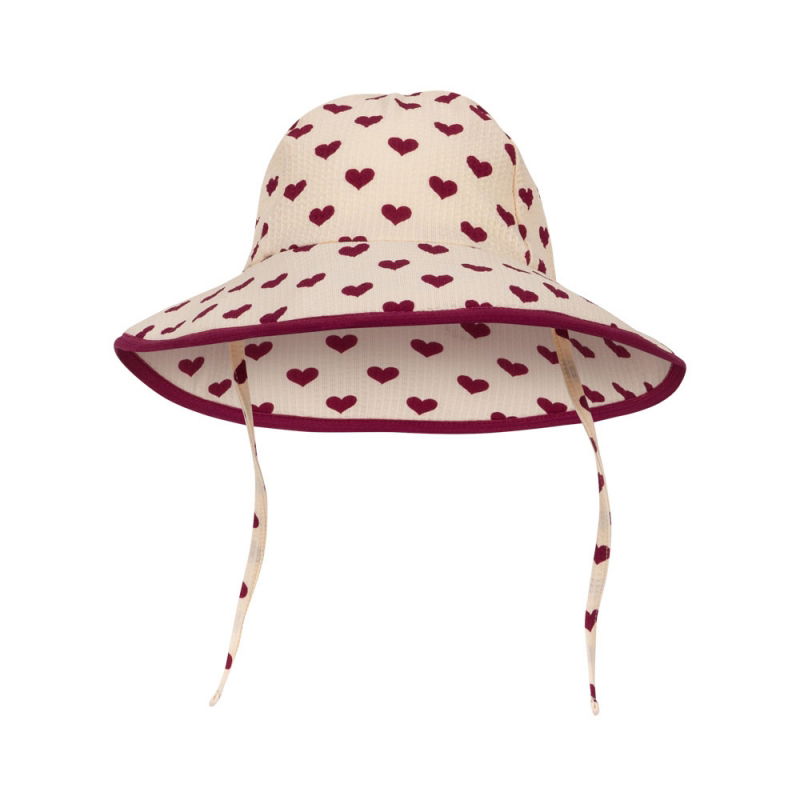 Chapeau de bain Bowie | Coeur sangria
