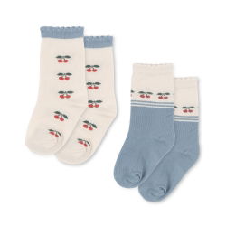 Lot de 2 paires de chaussettes | Cherry mix