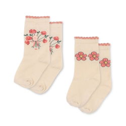 Lot de 2 paires de chaussettes | Rose mix