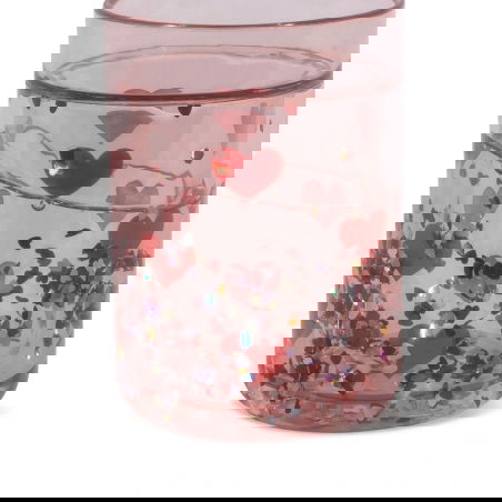 Lot de 4 verres à paillettes | Rose Mix - Konges Slojd Lot de 4 verres à paillettes | Rose Mix - Konges Slojd