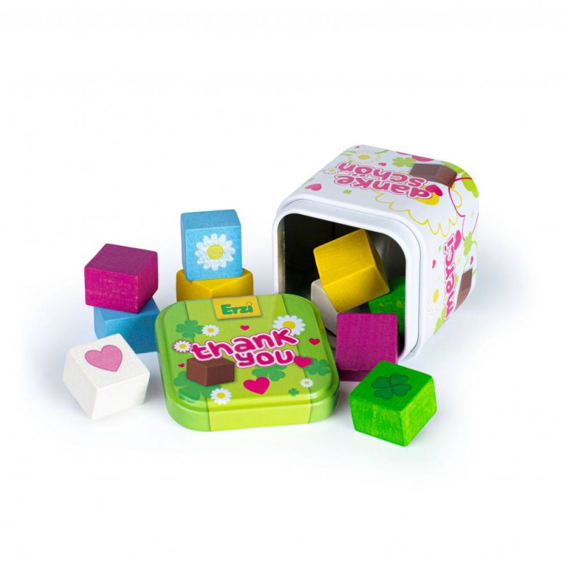 Cubes en chocolat en bois - Erzi