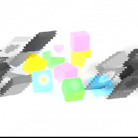 Cubes en chocolat en bois - Erzi