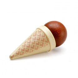 Glace marron en bois
