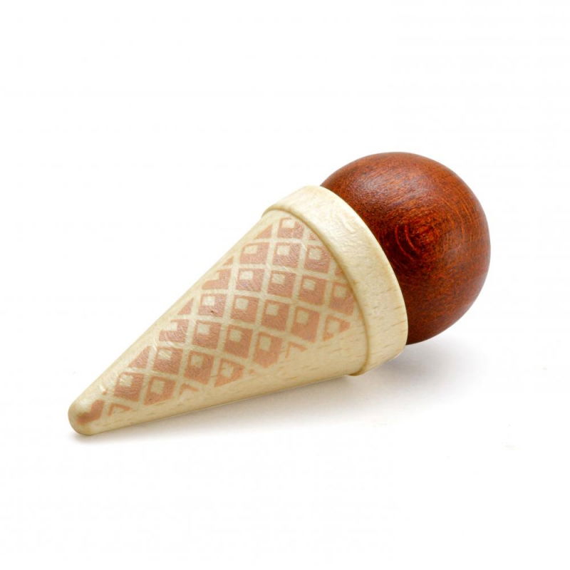 Glace marron en bois