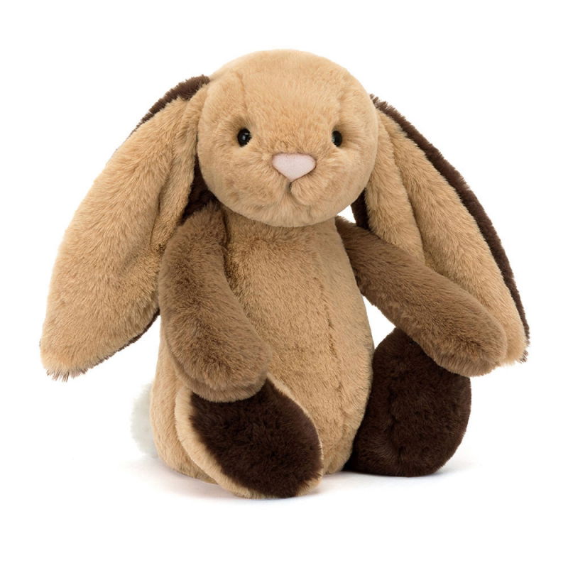 Lapin Bashful Luxe 31 cm | Patchwork Brown - Jellycat
