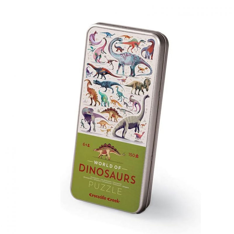 Puzzle 150 pièces | Dinosaures du monde - Crocodile Creek