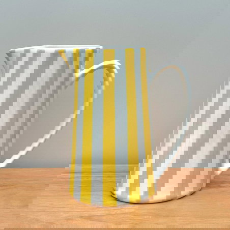 Pichet rayure GM | Jaune