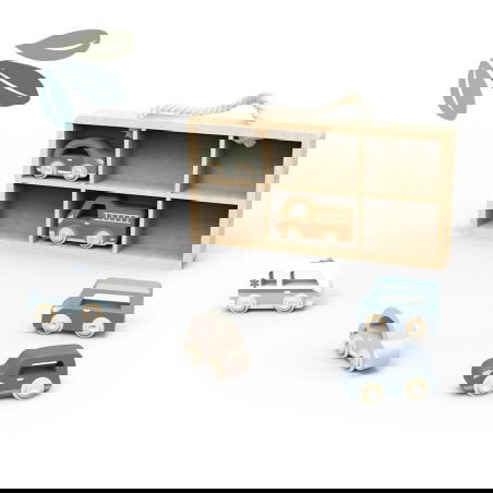 Set de 6 voitures en bois - Speedy Monkey