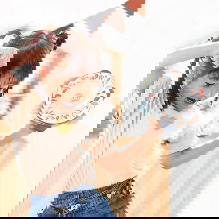 Tambourin en bois - Speedy Monkey