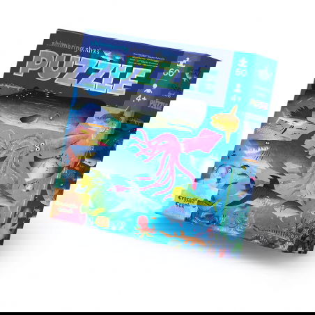 Puzzle holographique 60 pièces | Requins - Crocodile Creek