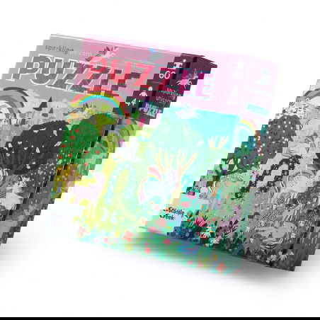 Puzzle holographique 60 pièces | Licornes - Crocodile Creek