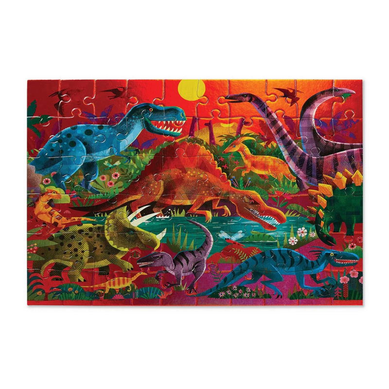 Puzzle holographique 60 pièces | Dinosaures