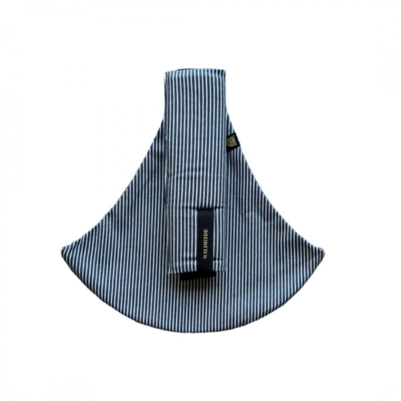 Porte-bébé | Rayures Indigo