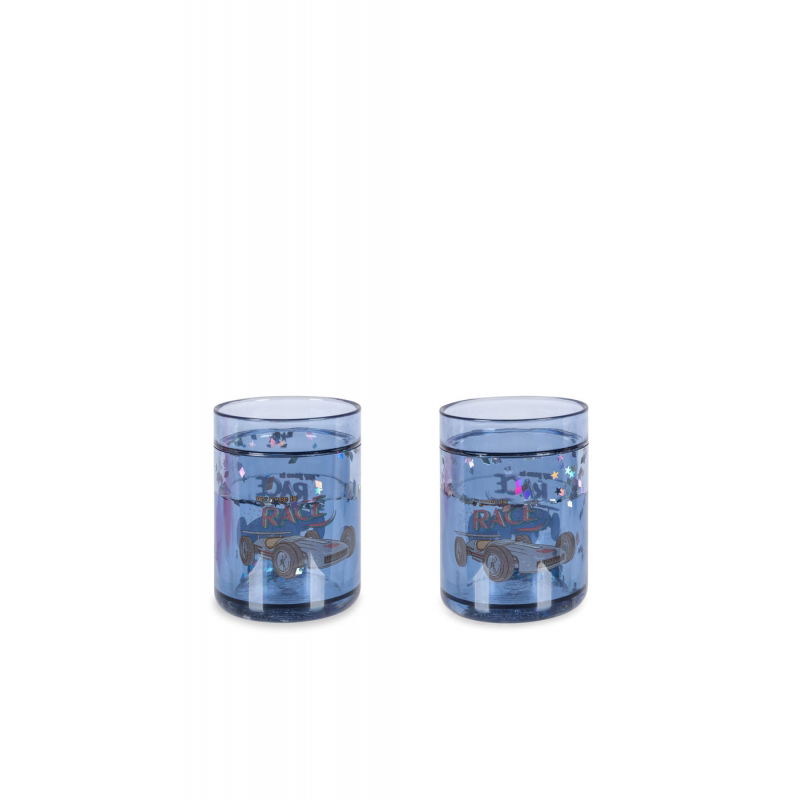 Lot de 2 verres à paillettes | Race - Konges Slojd