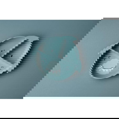 Assiette ventouse compartimentée en silicone | Mr Shark - Trixie