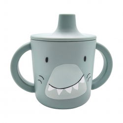 Tasse d'apprentissage en silicone | Mr. Shark