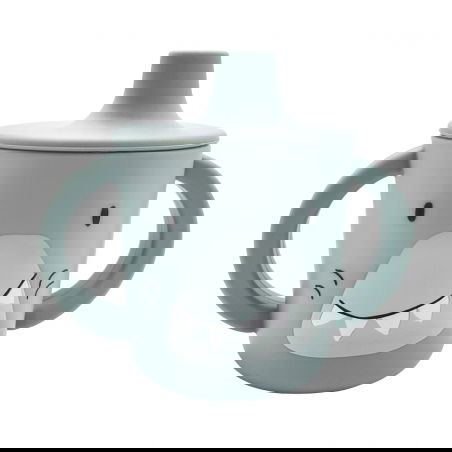 Tasse d'apprentissage en silicone | Mr. Shark - Trixie