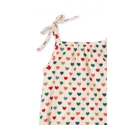 Barboteuse Strap | Coeurs colorés