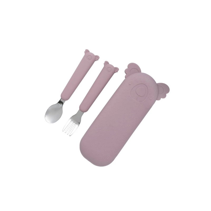 Ensemble de couverts Koala | Mauve