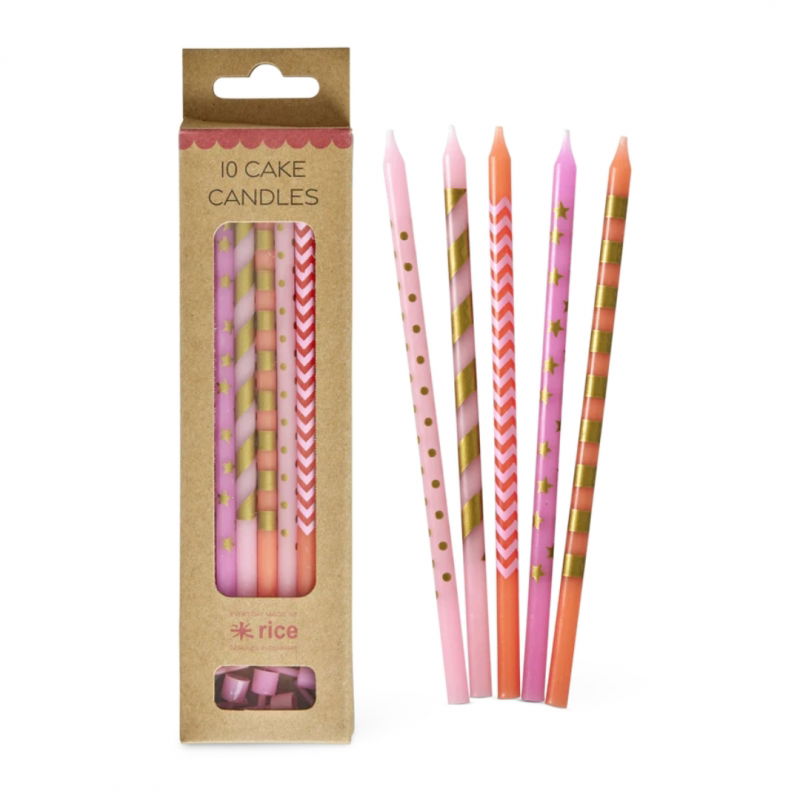 Bougies à gâteaux | Rose
