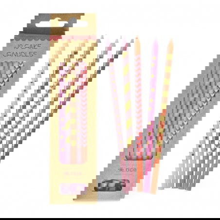 Bougies à gâteaux | Rose - Rice