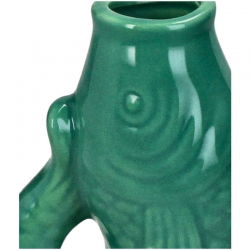 Vase céramique Poisson PM | Turquoise