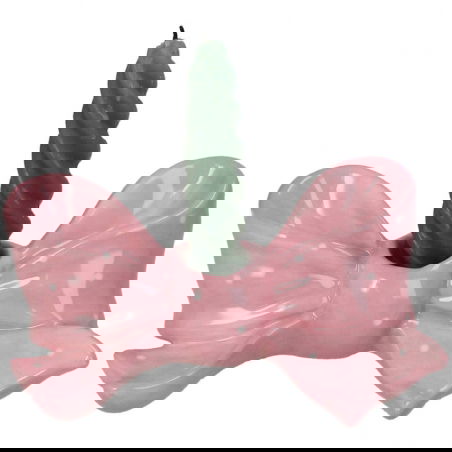 Bougeoir noeud | Rose pois blanc - Sélection déco