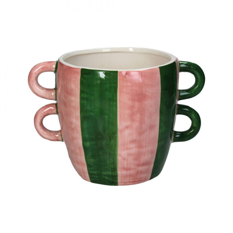 Vase rayé à anses - Sélection déco