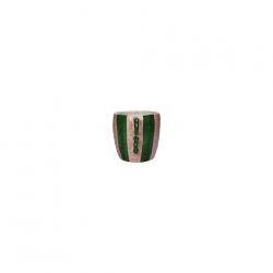 Vase rayé à anses
