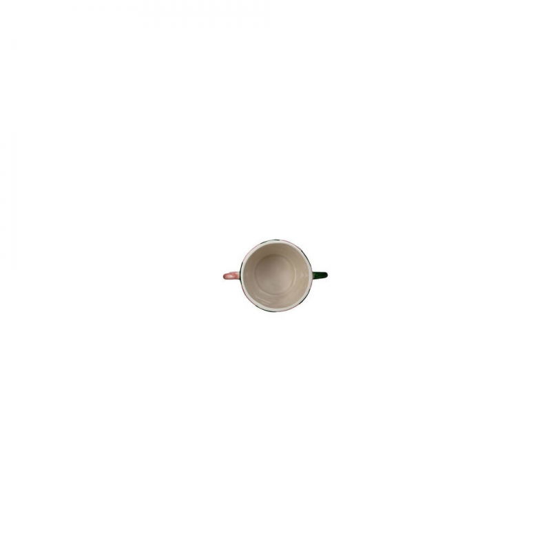 Vase rayé à anses