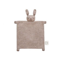 Doudou plat tricoté | Lapin avoine