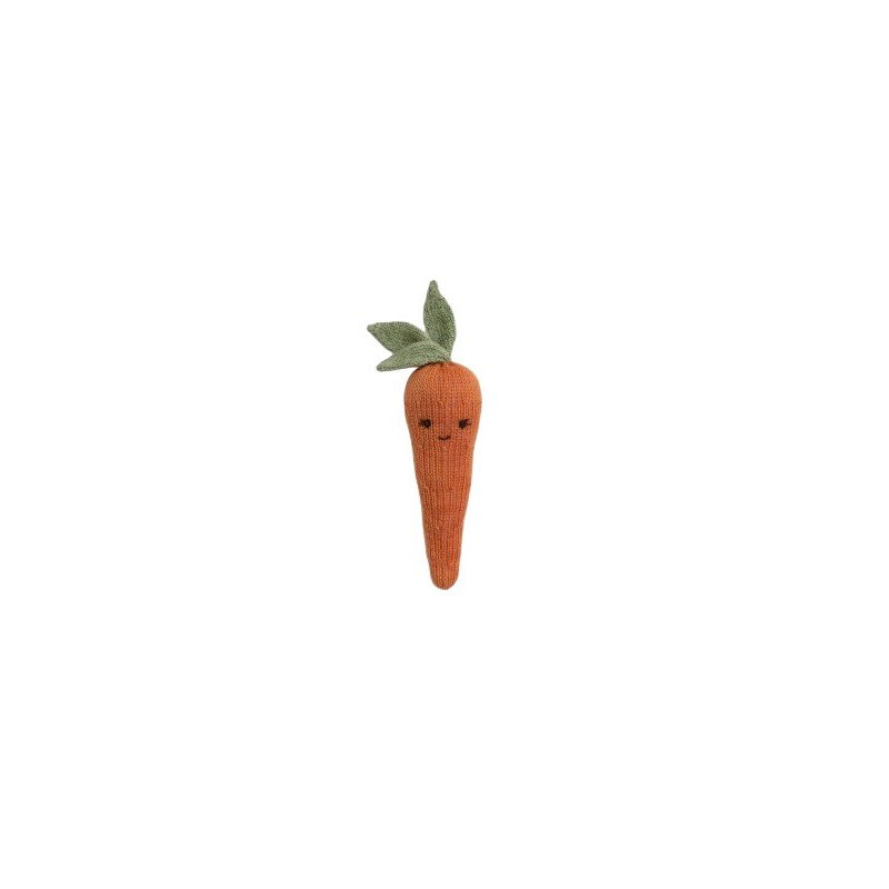 Hochet carotte orange - Main Sauvage