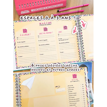 Album photos de classe | Vert turquoise - Nos petites aventures