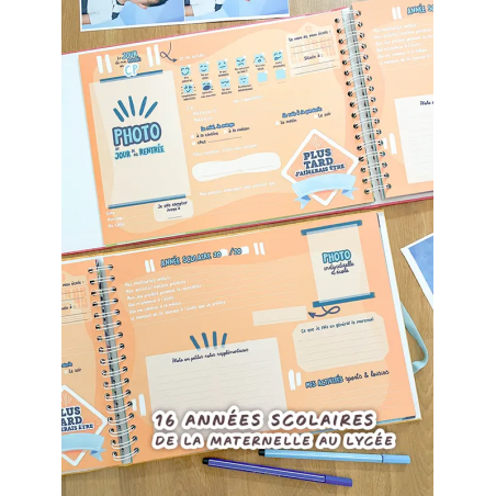 Album photos de classe | Jaune giraffe - Nos petites aventures