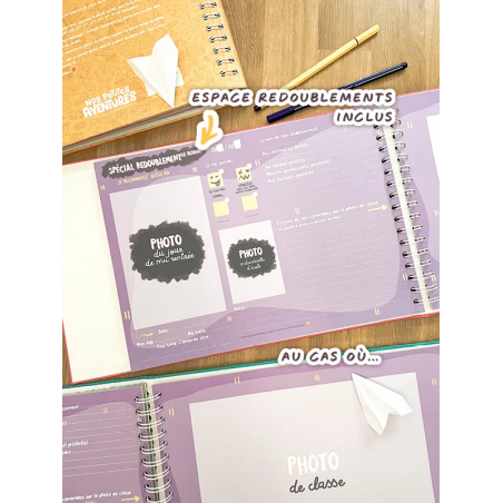 Album photos de classe | Jaune giraffe - Nos petites aventures