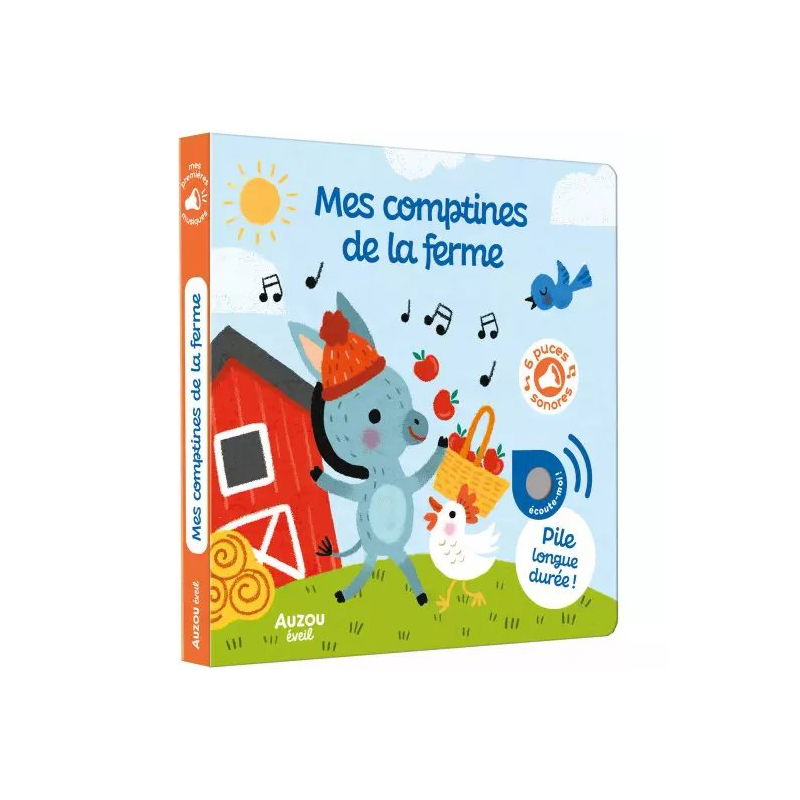 Livre sonore | Mes comptines de la ferme - Auzou