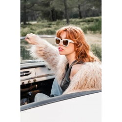 Lunettes de soleil Adulte | Mila crème