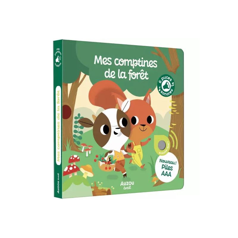 Livre sonore | Mes comptines de la forêt - Auzou