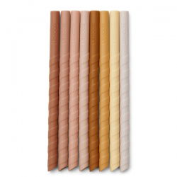 8 pailles en silicone |...