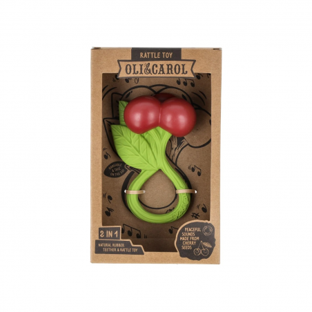 Hochet à mâchouiller | Cerises - Oli and Carol Hochet à mâchouiller | Cerises - Oli and Carol