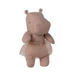 Doudou Hippo avec jupe | Rose