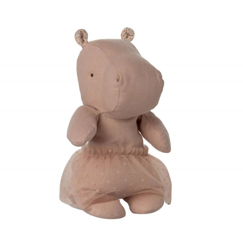 Doudou Hippo avec jupe | Rose