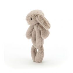 Doudou hochet | Lapin beige