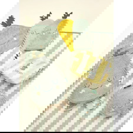 Lot de 2 gants de toilette | Citron et Poire - The cotton cloud