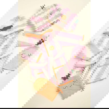 Lot de 2 gants de toilette | Mandarine - The cotton cloud