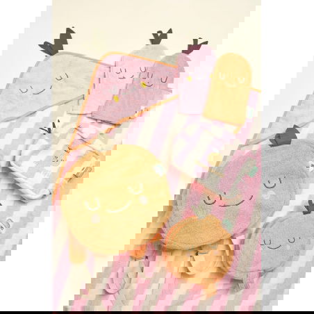 Lot de 2 gants de toilette | Mandarine - The cotton cloud